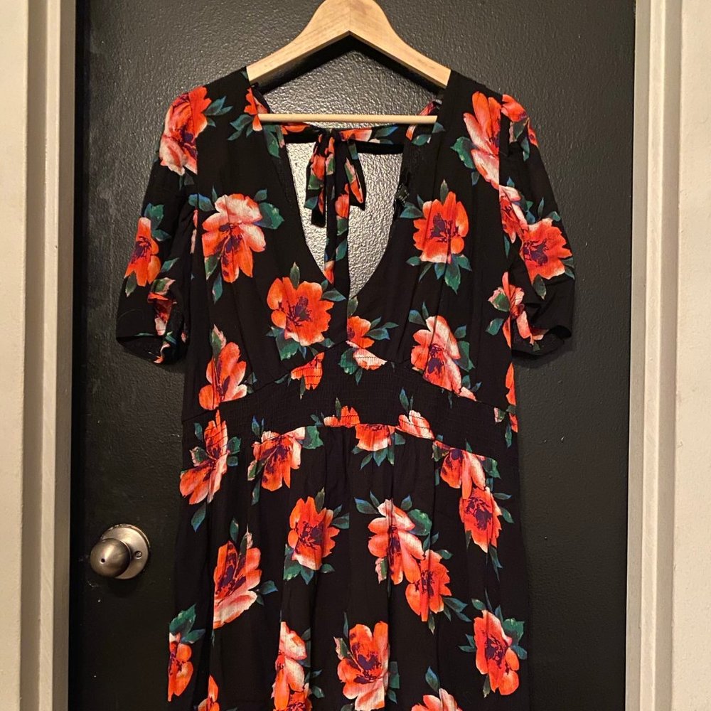 floral mini dress